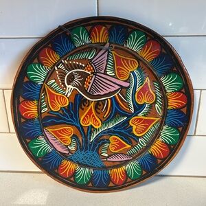 Colorful Handcrafted Mexican Plate Wall Art